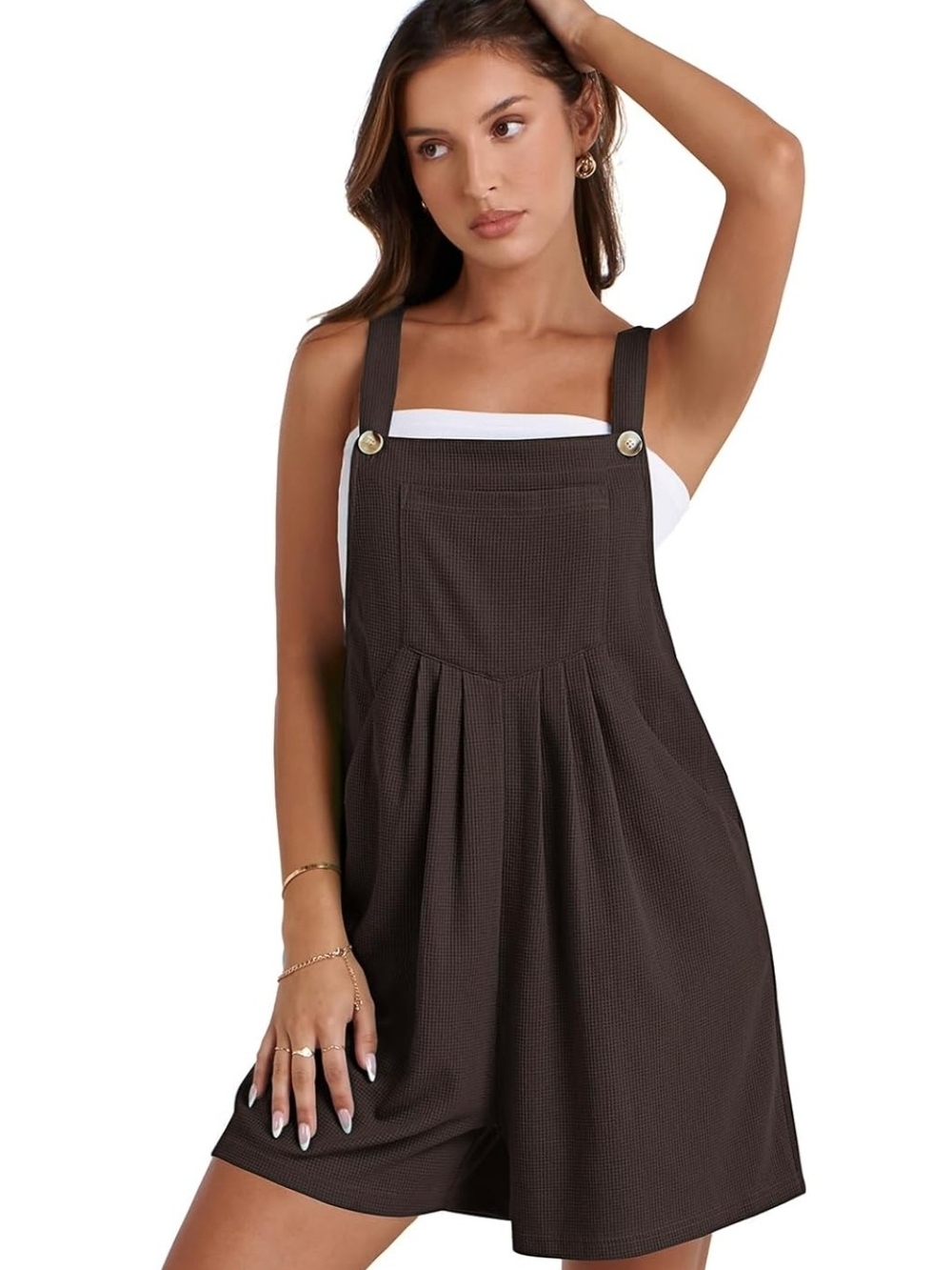 Vigorics Amazon Women's Dark Brown Romper Shorts
